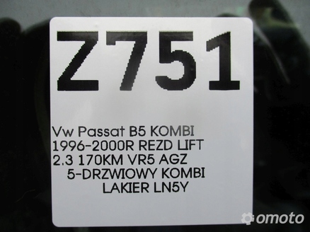 VW PASSAT B5 2.3 V5 170KM CHŁODNICA WODY