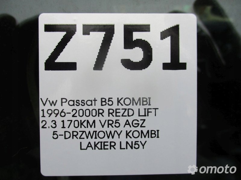 VW PASSAT B5 KOMBI 2.3 170KM TŁUMIK WYDECH KOŃCOWY