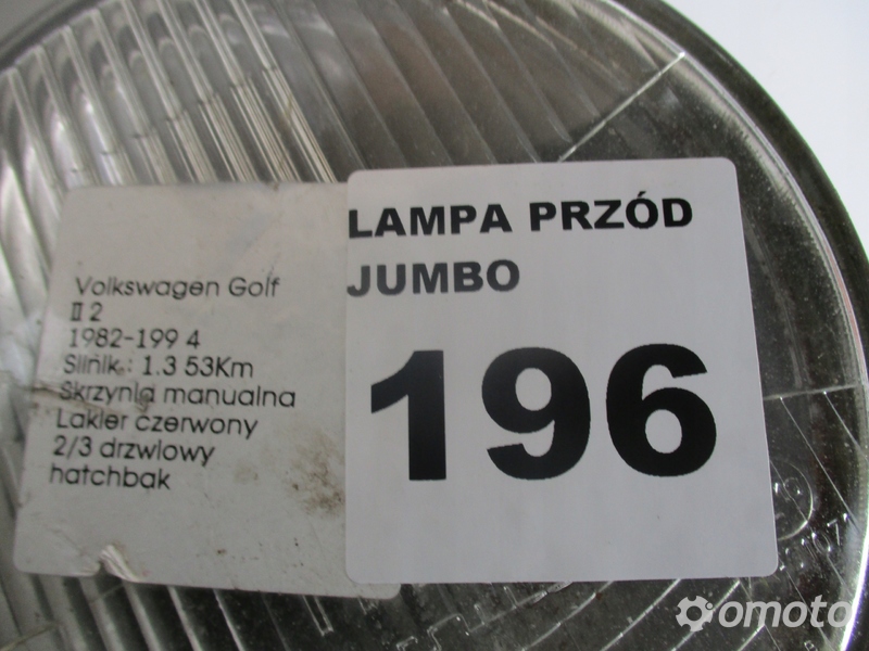 LAMPA PRZEDNIA PRAWA VW GOLF II 2 82-94