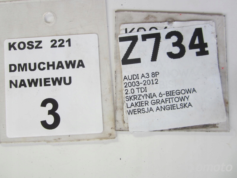 DMUCHAWA NAWIEWU AUDI A3 8P 03-12 2.0 TDI