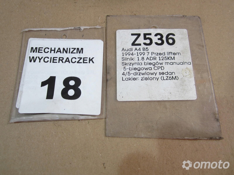 MECHANIZM WYCIERACZEK AUDI A4 B5 94-97