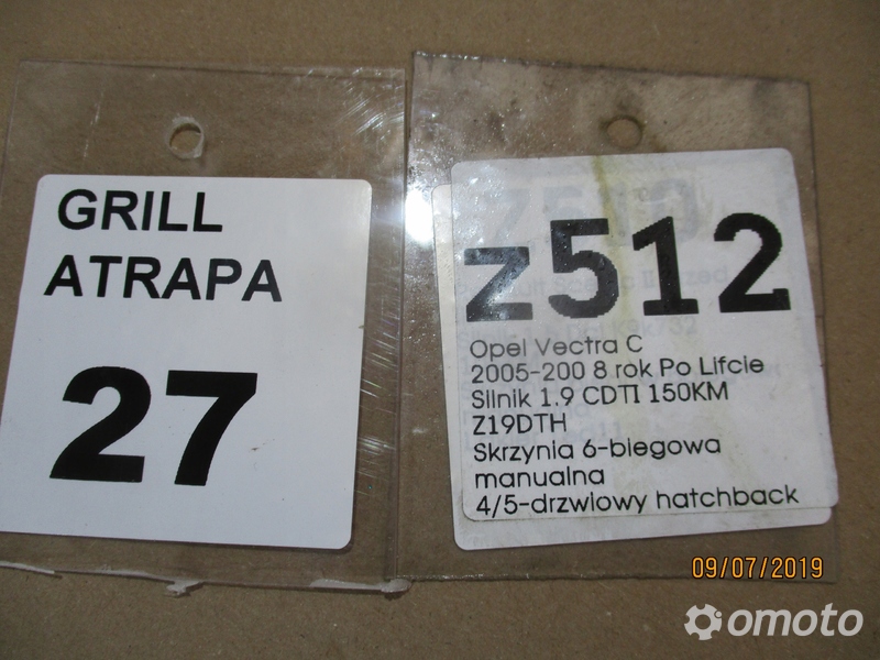 GRILL ATRAPA OPEL VECTRA C 2005-2008