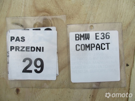 PAS PRZEDNI WZMOCNIENIE BMW E36 COMPACT
