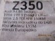 ZAWÓR PODCIŚNIENIA AUDI A4 B5 8D0906627