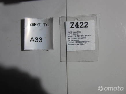 ZAMEK TYLNY LEWY VW PASSAT B6 05-10