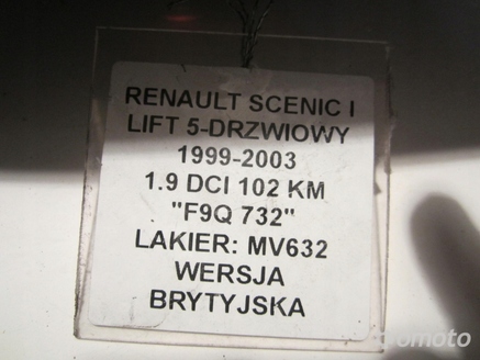 LAMPA LEWA TYLNA RENAULT SCENIC I 99-03