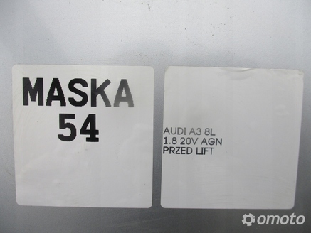 MASKA POKRYWA SILNIKA AUDI A3 8L PRZED LIFT