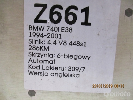 STEROWNIK KOMPUTERA BMW 740 E38 902201550239