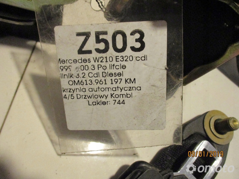 PAS BEZPIECZEŃSTWA PP LP MERCEDES W210 E320 2 SZT.
