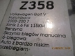 CZUJNIK FAZ ROZRZĄDU VW GOLF V 03C806455A