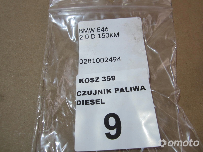 CZUJNIK PALIWA BMW E46 2.0 D 150 KM 0281002494