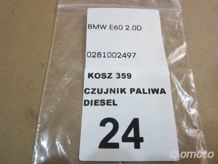 CZUJNIK PALIWA BMW E60 2.0 D 0281002497