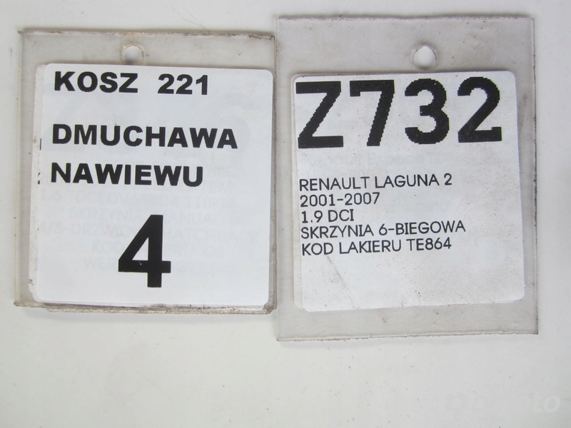 DMUCHAWA NAWIEWU RENAULT LAGUNA II 2 01-07 1.9 DCI