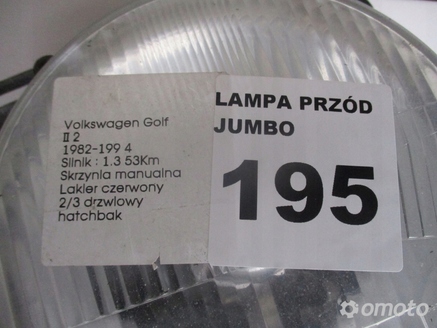 LAMPA PRZEDNIA LEWA VW GOLF II 2 82-94