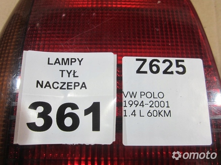 LAMPA TYŁ TYLNA LEWA VW POLO 94-01