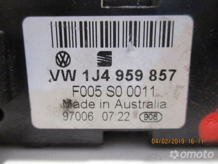 PANEL PRZEŁĄCZNIK SZYB VW SEAT SKODA 1J4959857