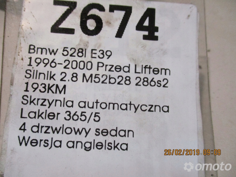 CHŁODNICA KLIMATYZACJI BMW 528I E39