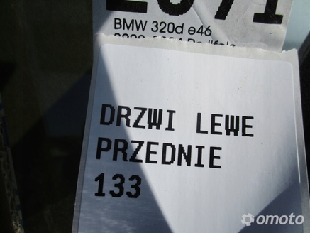 DRZWI LEWE PRZEDNIE BMW 320d E46 PRZÓD