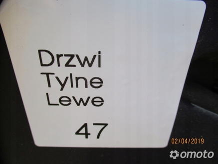 DRZWI LEWE TYLNE AUDI A4 B6 AVANT GRANATOWY