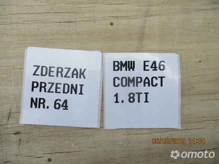 ZDERZAK PRZEDNI PRZÓD BMW E46 COMPACT