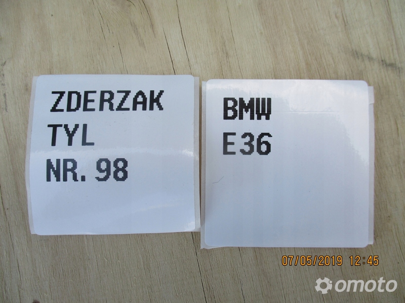 ZDERZAK TYLNY TYŁ BMW E36 SZARY