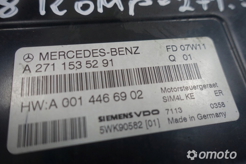 Mercedes W203 1.8K STEROWNIK SILNIKA A2711535291