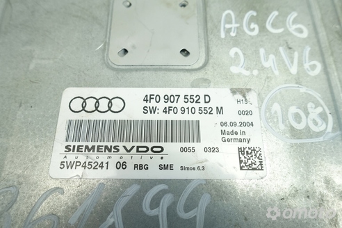 Audi A6 C6 2.4 V6 KOMPUTER SILNIKA sterownik