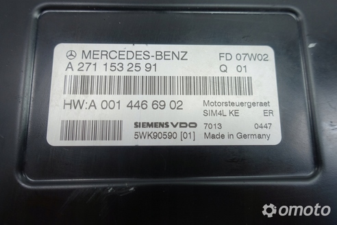 Mercedes W203 1.8 kompressor KOMPUTER SILNIKA
