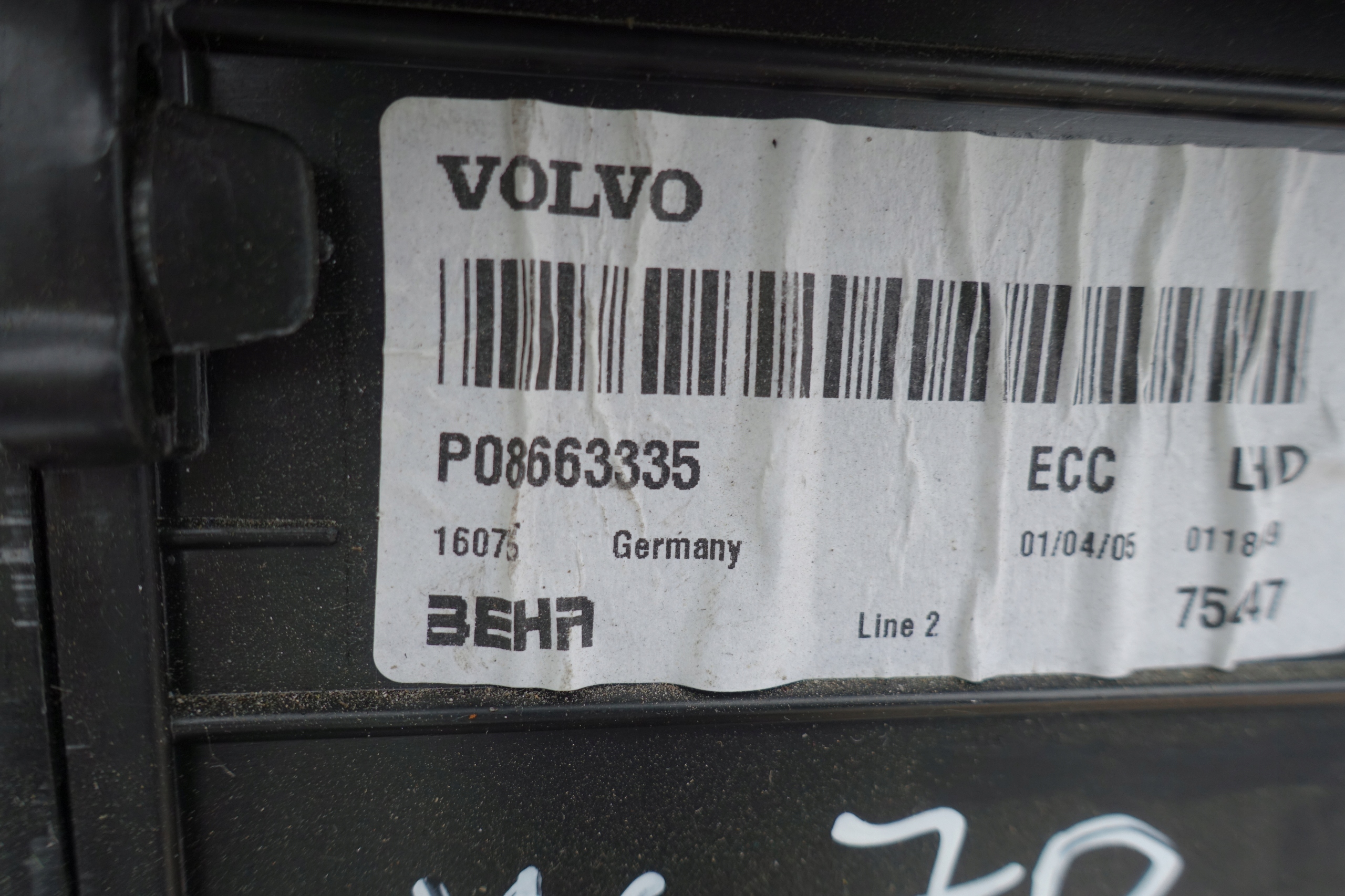 Volvo S60 V70 II NAGRZEWNICA dmuchawa WENTYLATOR