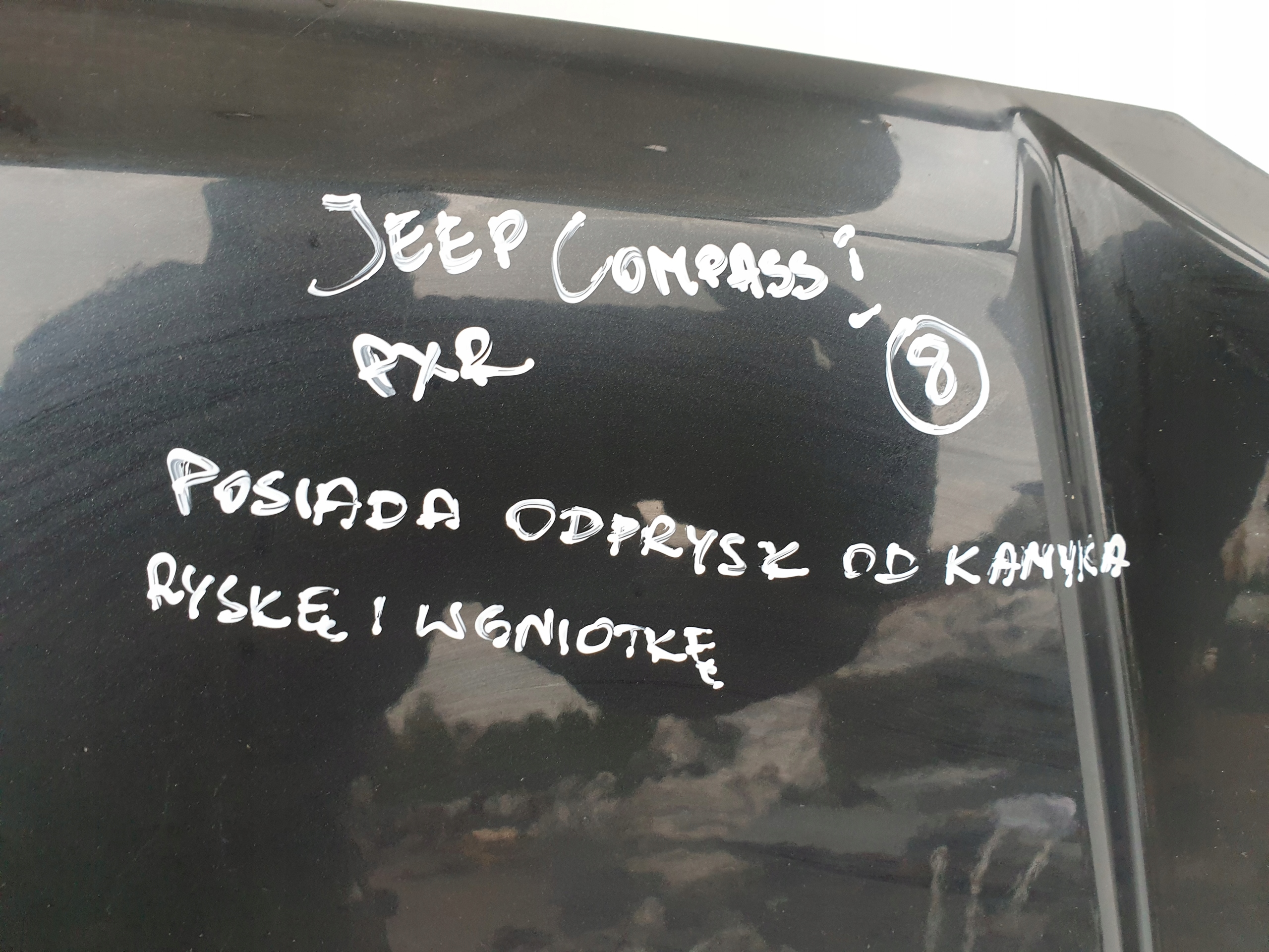 Jeep Compass PRZEDNIA MASKA PRZÓD POKRYWA PXR