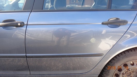 BMW E46 98-  sedan drzwi tył lewe STAHLBLAU