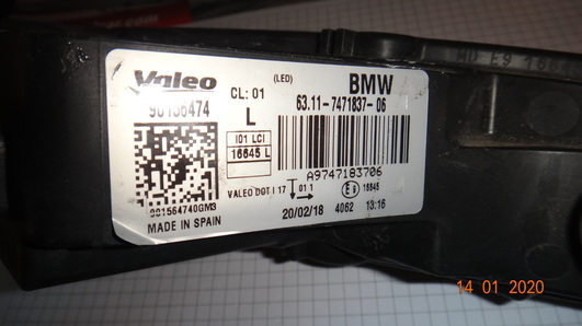 BMW I3  HALOGEN LED DRL  LEWY 90156474