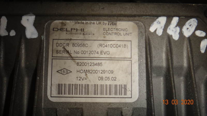 Renault komputer delphi 8200123485