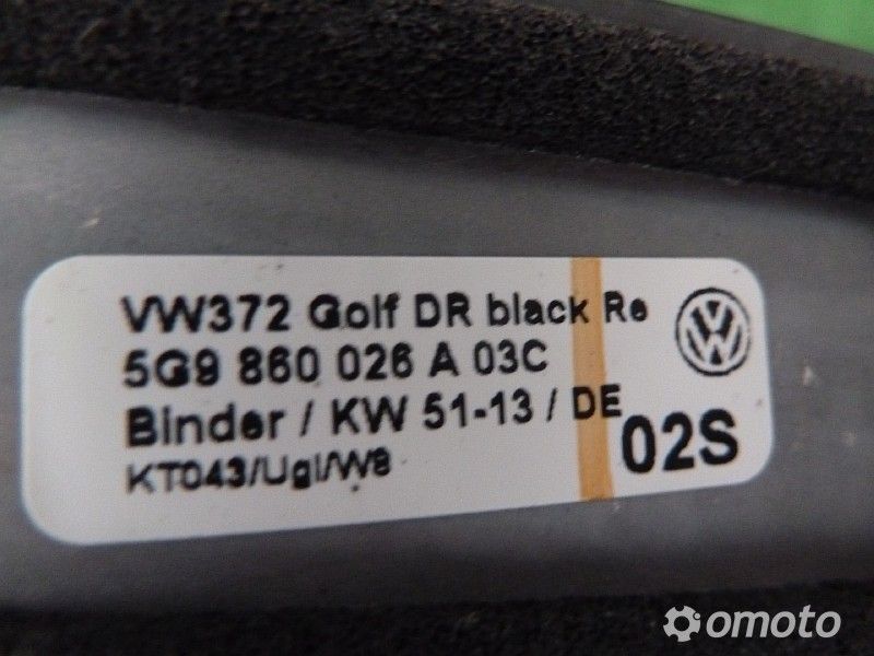 VW GOLF 7 RELINGI DACHOWE 5G9860026A 5G9860025A
