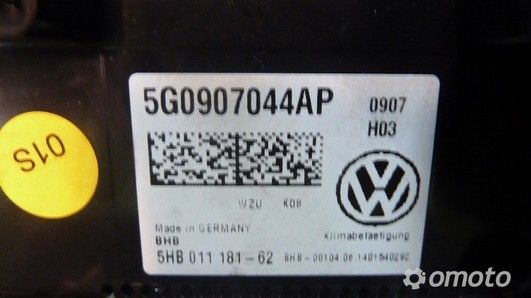 VW GOLF VII PANEL KLIMATRONIC 5G0907044AP