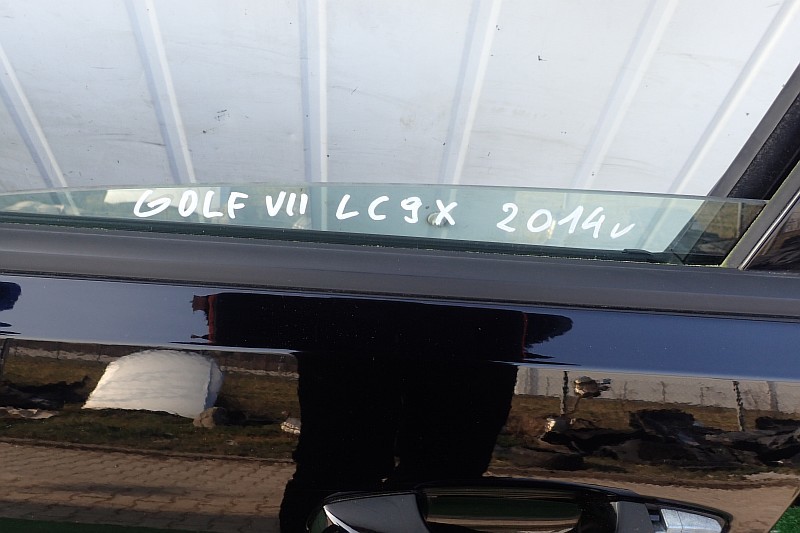 VW GOLF VII DRZWI LEWE PRZEDNIE CZARNE LC9X