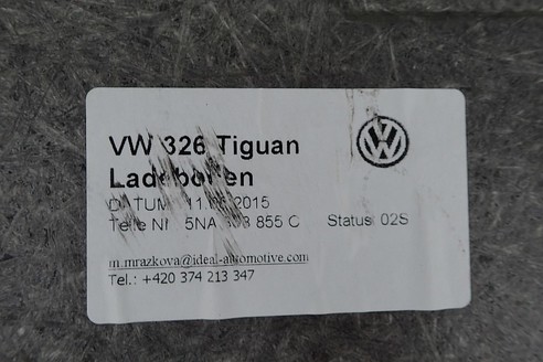 VW TIGUAN 5NA DYWAN PODŁOGA BAGAŻNIKA 5NA858855C