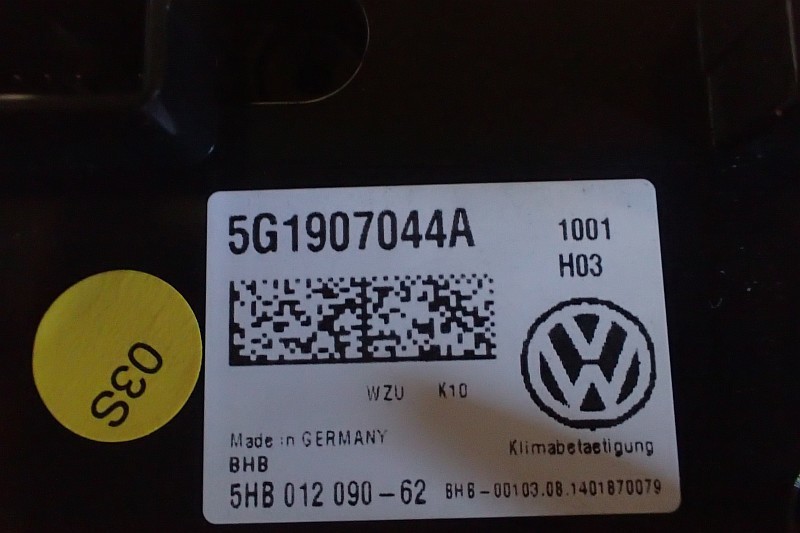 VW GOLF PASSAT B8 PANEL KLIMATYZACJI 5G1907044A