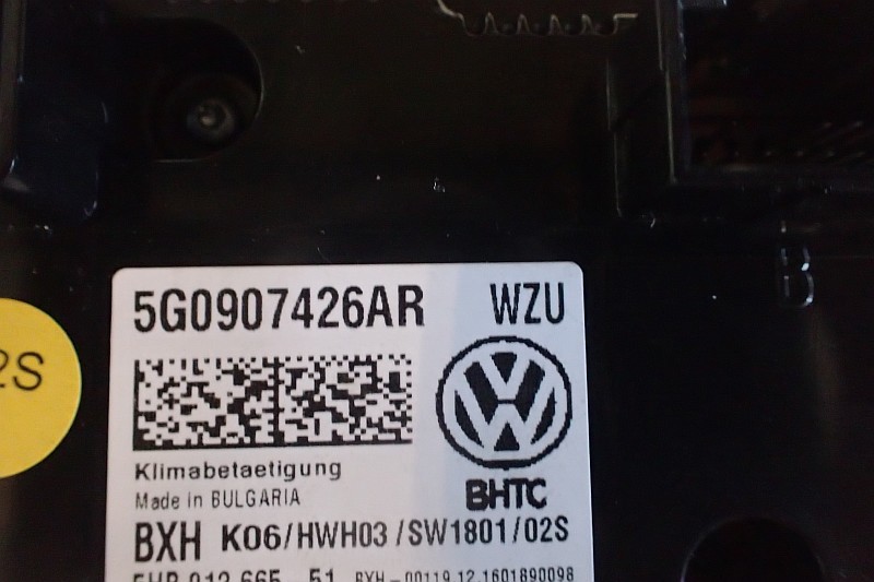 VW GOLF T-ROC PANEL KLIMATYZACJI 5G0907426AR