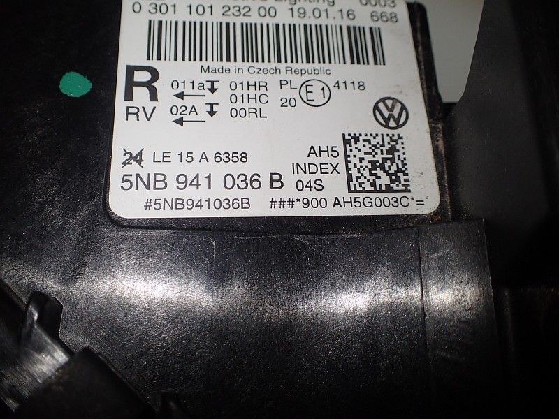 VW TIGUAN LAMPA PRAWA FULL LED 5NB941036B 