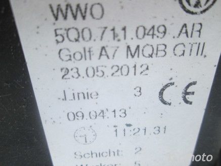 VW GOLF VII WYBIERAK MANUAL 5Q0711049AR