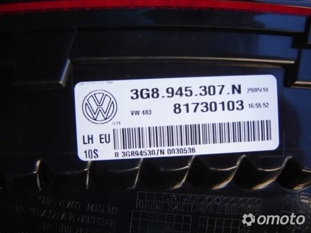 VW ARTEON LED DYNAMIC LAMPA TYŁ 3G8945307 N NOWA