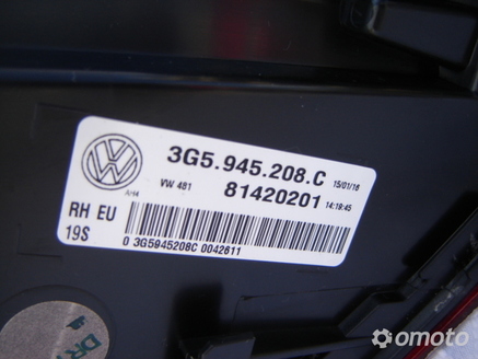 VW PASSAT B8 LAMPA LED TYŁ NOWA 3G5945208 C