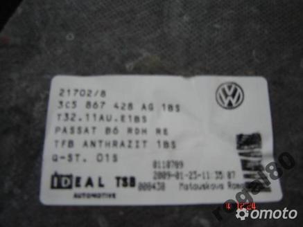 VW PASSAT B6 TAPICERKA BAGAŻNIKA BOCZEK PRAWY LEWY