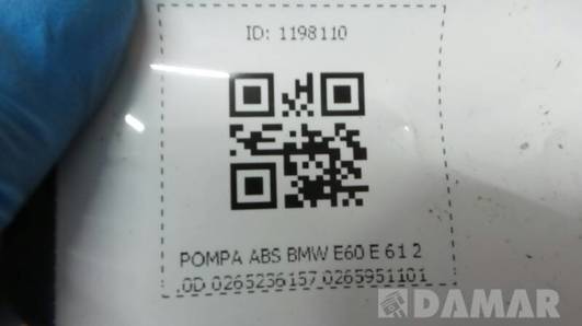 0265236157 POMPA ABS BMW E60 E 61 2.0D 0265951101