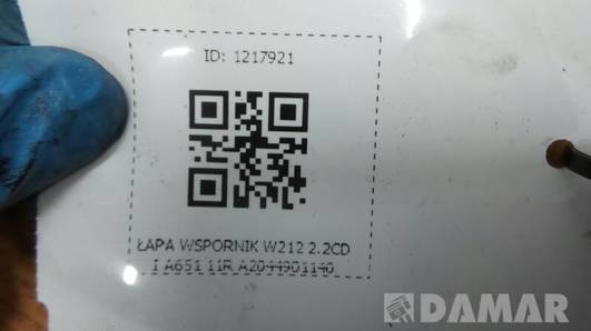 A2044901140 LAPA WSPORNIK MERCEDES W212 2.2CDI 11R