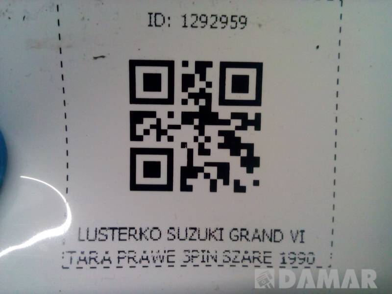 LUSTERKO PRAWE SUZUKI GRAND VITARA 3PIN SZARE 1990