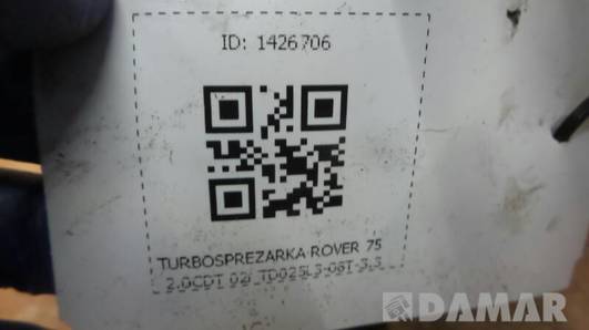 TD025L3-08T-3.3 TURBOSPREZARKA ROVER 75 2.0CDT 02r