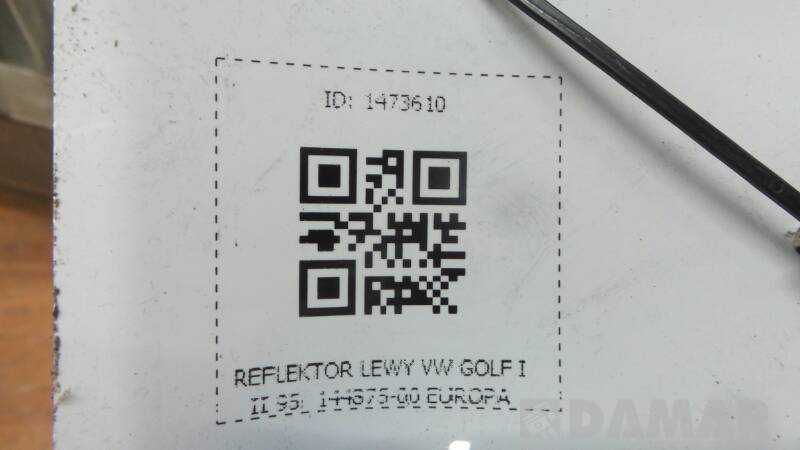 REFLEKTOR LEWY VW GOLF III 95r 144875-00 EUROPA