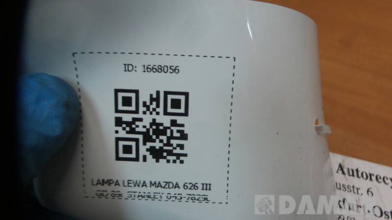 LAMPA LEWA MAZDA 626 III GD 89r STANLEY 043-7829L